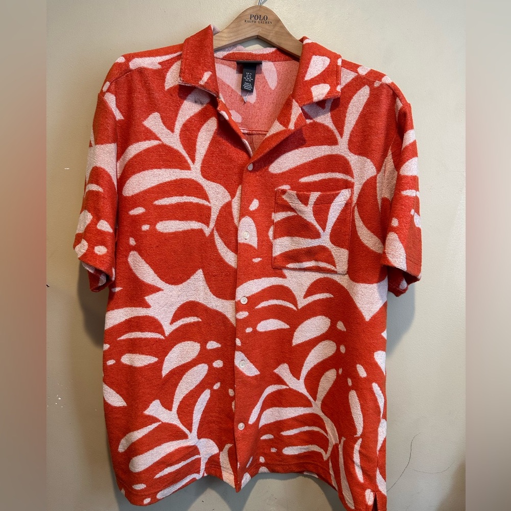 H&M Regular Fit Terry Resort Shirt